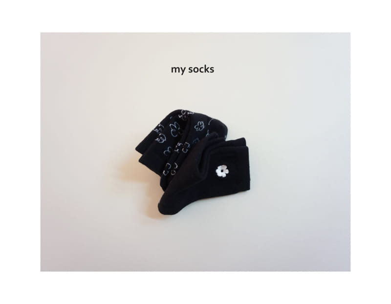 MY SOCKS - Korean Children Fashion - #Kfashion4kids - Eggplant Socks [set of 2] - 2