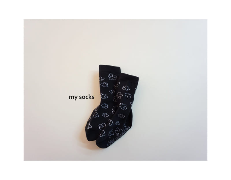 MY SOCKS - Korean Children Fashion - #Kfashion4kids - Eggplant Socks [set of 2] - 4