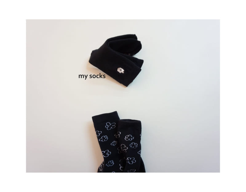 MY SOCKS - Korean Children Fashion - #Kfashion4kids - Eggplant Socks [set of 2] - 5