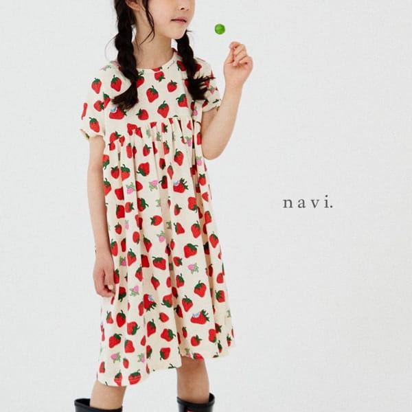 NAVI - Korean Children Fashion - #Kfashion4kids - Strawberry One-piece - 4