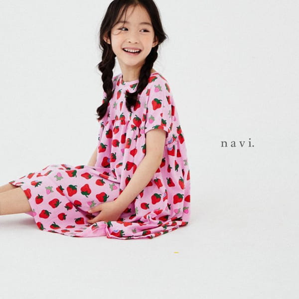NAVI - Korean Children Fashion - #Kfashion4kids - Strawberry One-piece - 6