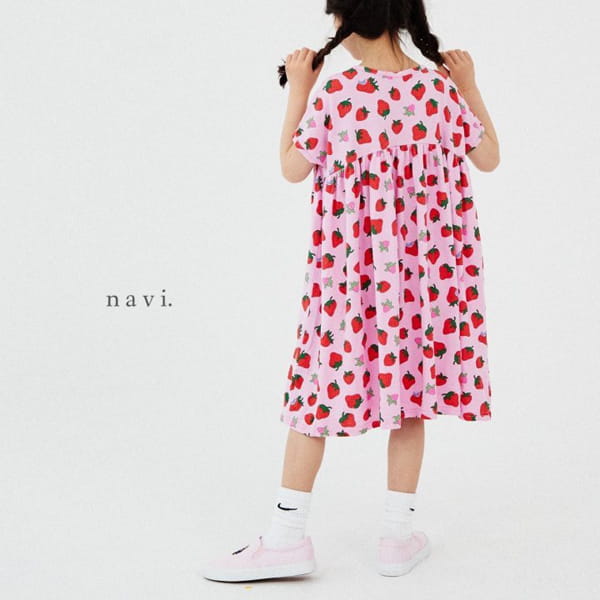 NAVI - Korean Children Fashion - #Kfashion4kids - Strawberry One-piece - 7