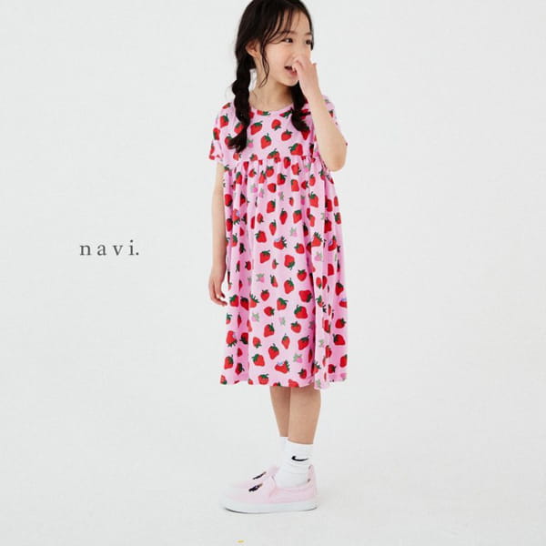 NAVI - Korean Children Fashion - #Kfashion4kids - Strawberry One-piece - 8