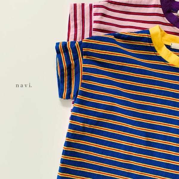 NAVI - Korean Children Fashion - #Kfashion4kids - Ppi Ppi Stripes Tee - 10