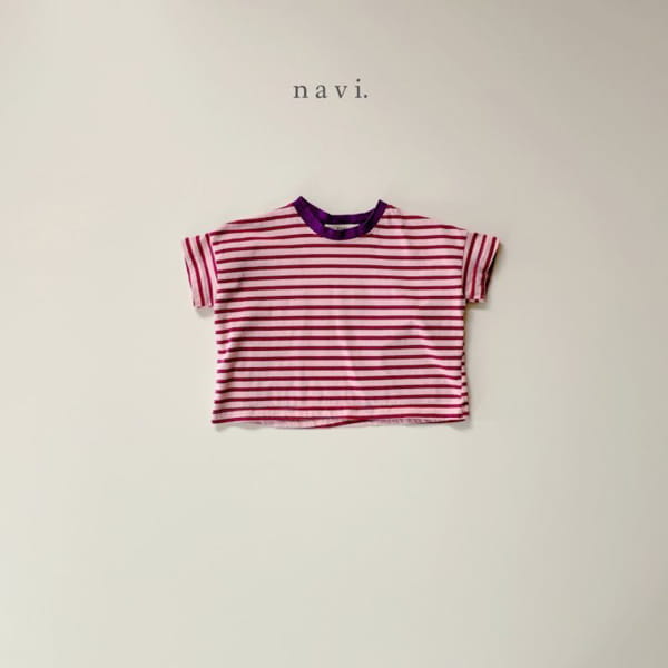 NAVI - Korean Children Fashion - #Kfashion4kids - Ppi Ppi Stripes Tee - 6