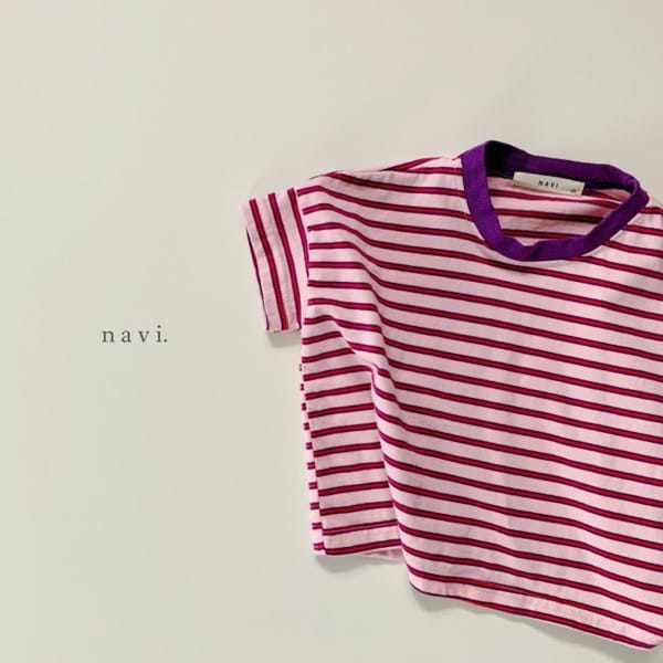 NAVI - Korean Children Fashion - #Kfashion4kids - Ppi Ppi Stripes Tee - 7