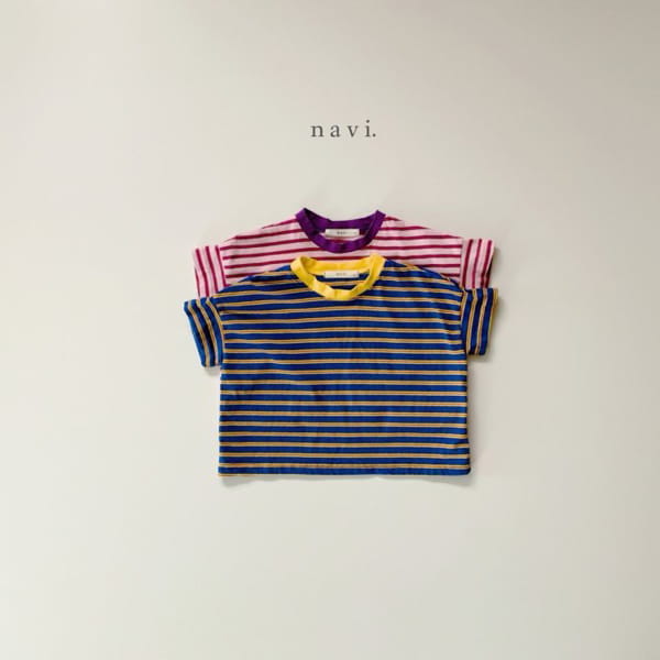 NAVI - Korean Children Fashion - #Kfashion4kids - Ppi Ppi Stripes Tee - 9