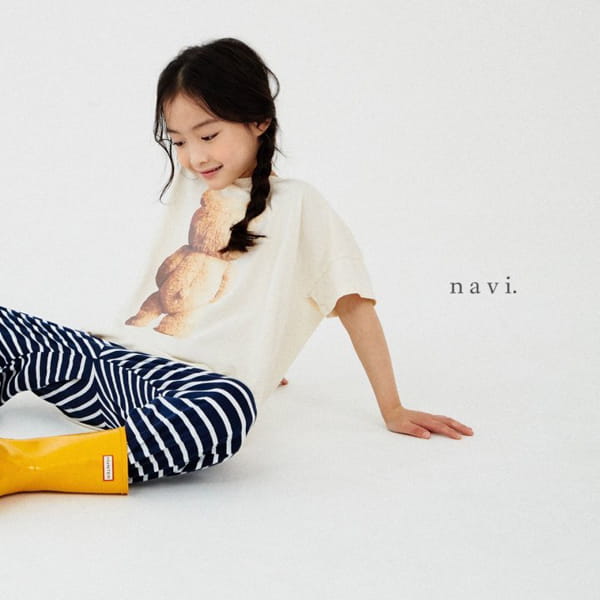 NAVI - Korean Children Fashion - #Kfashion4kids - Bear Long Tee - 3
