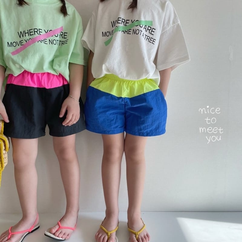 NICE TO MEET YOU - Korean Children Fashion - #Kfashion4kids - Line Color Shorts - 10