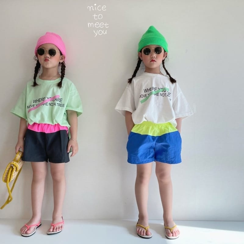 NICE TO MEET YOU - Korean Children Fashion - #Kfashion4kids - Line Color Shorts - 11
