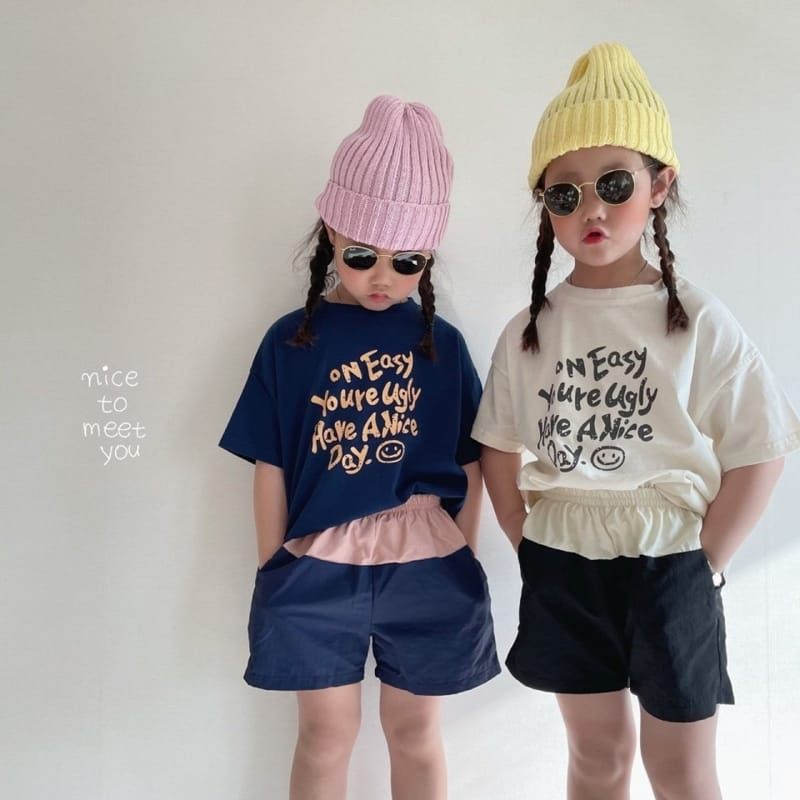 NICE TO MEET YOU - Korean Children Fashion - #Kfashion4kids - Line Color Shorts - 4