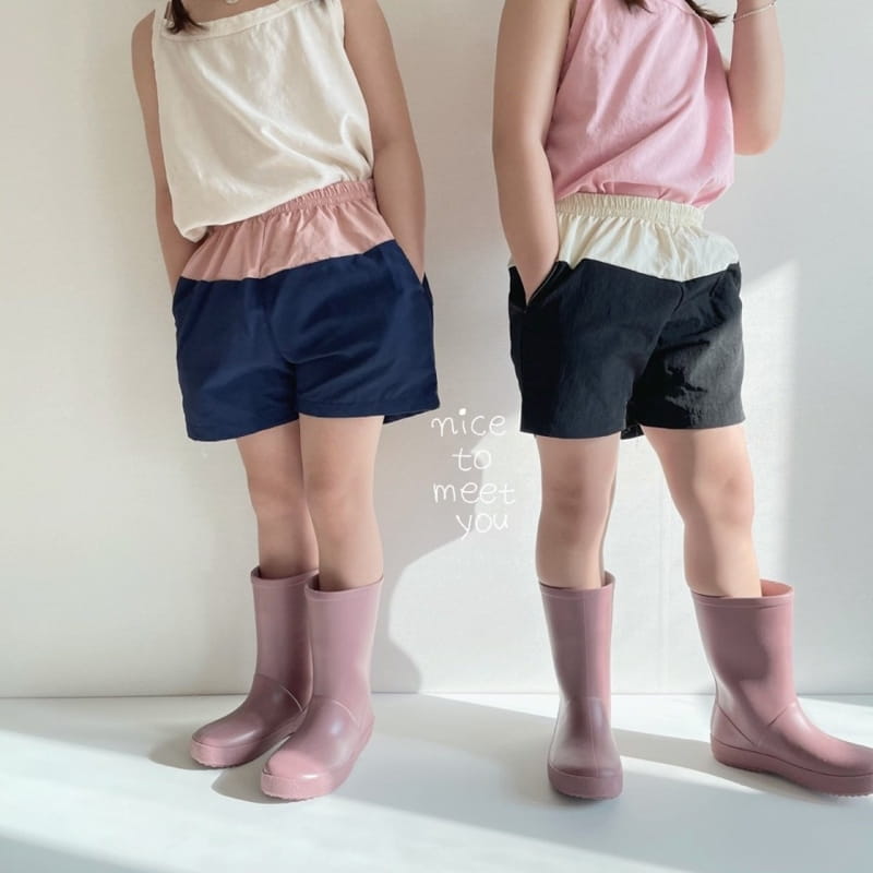 NICE TO MEET YOU - Korean Children Fashion - #Kfashion4kids - Line Color Shorts - 8
