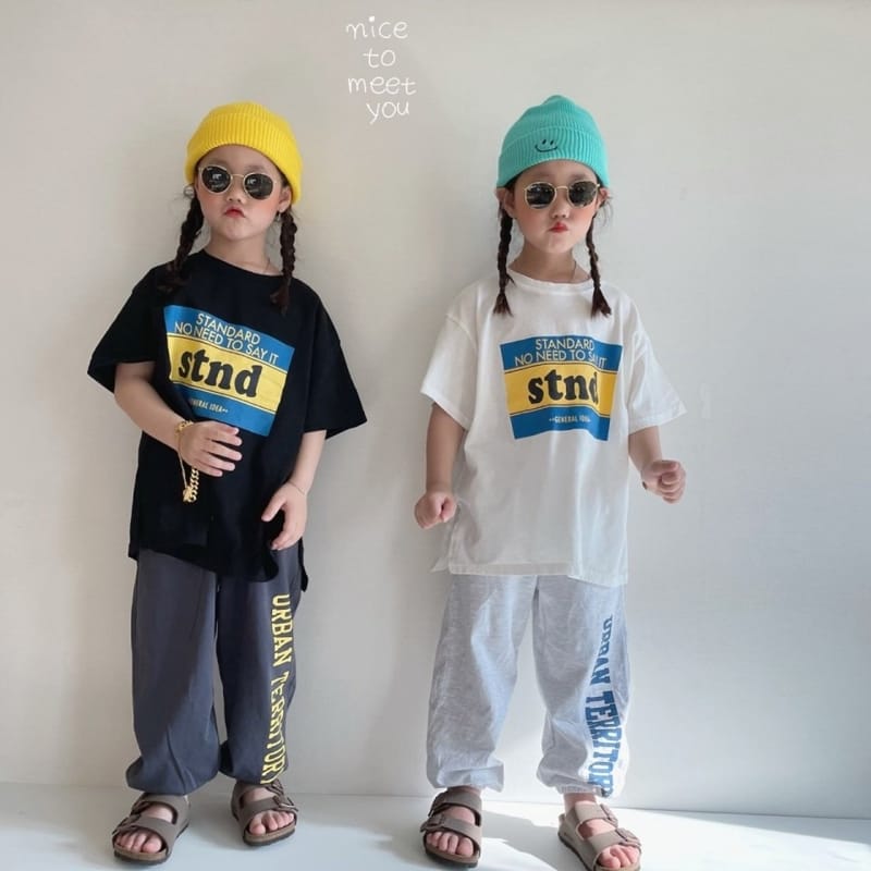 NICE TO MEET YOU - Korean Children Fashion - #Kfashion4kids - Standard Boxy Tee