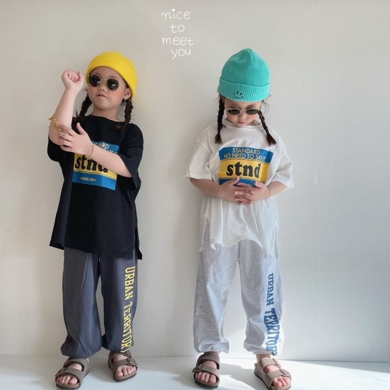 NICE TO MEET YOU - Korean Children Fashion - #Kfashion4kids - Standard Boxy Tee - 10