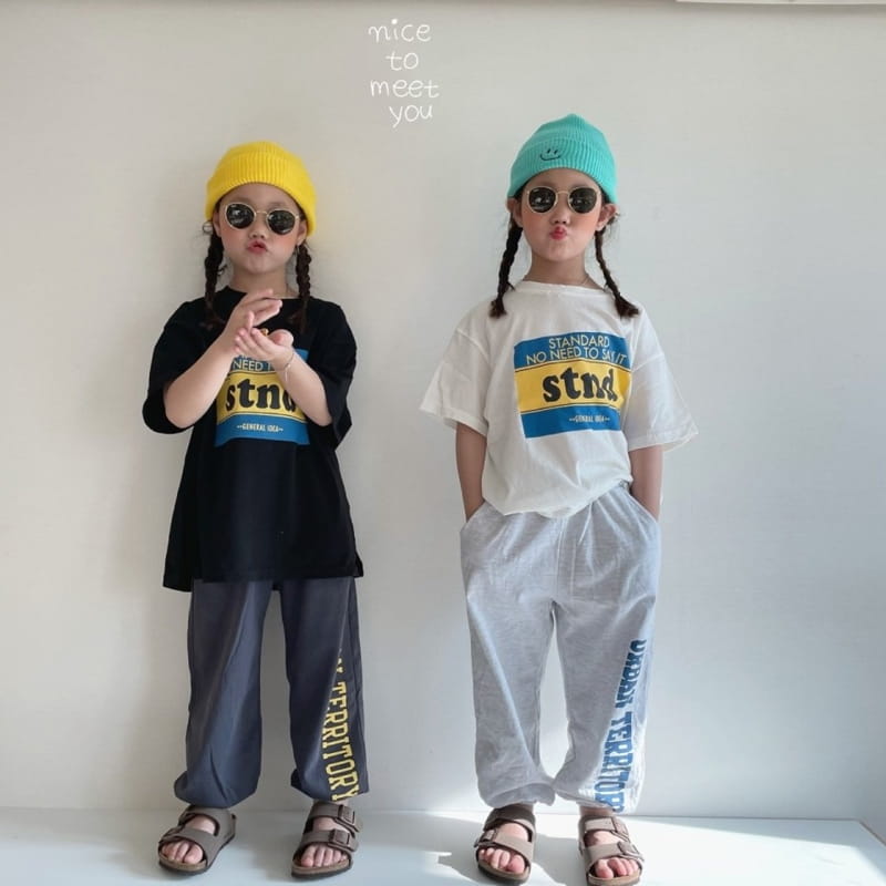 NICE TO MEET YOU - Korean Children Fashion - #Kfashion4kids - Standard Boxy Tee - 12