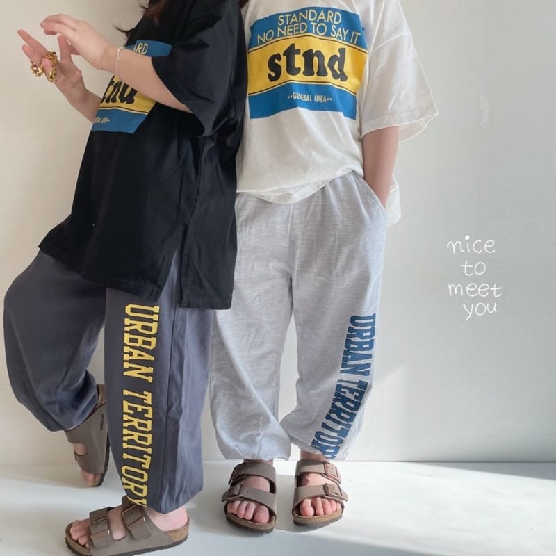 NICE TO MEET YOU - Korean Children Fashion - #Kfashion4kids - Standard Boxy Tee - 7
