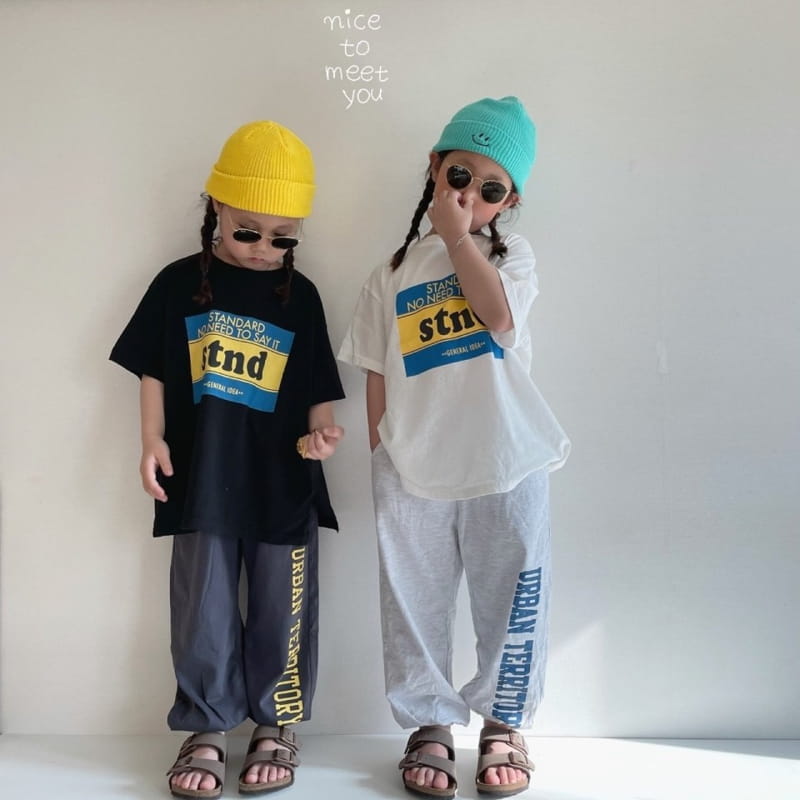 NICE TO MEET YOU - Korean Children Fashion - #Kfashion4kids - Standard Boxy Tee - 8