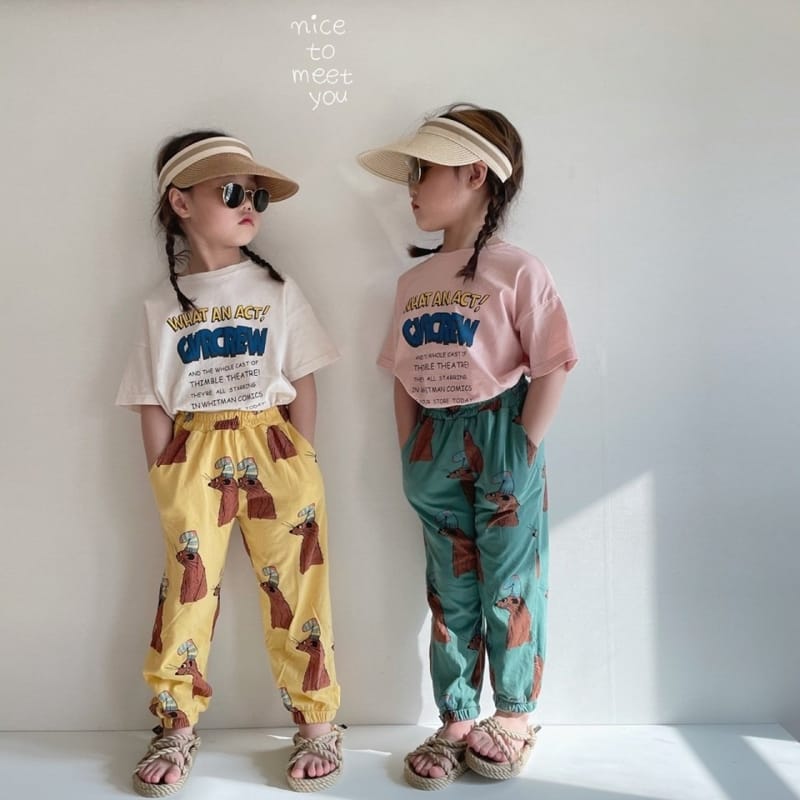NICE TO MEET YOU - Korean Children Fashion - #Kfashion4kids - Lettering Tee - 4