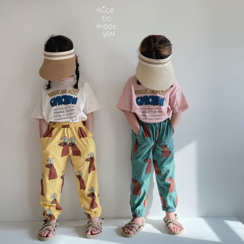 NICE TO MEET YOU - Korean Children Fashion - #Kfashion4kids - Lettering Tee - 5