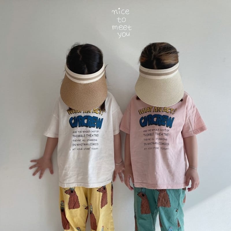 NICE TO MEET YOU - Korean Children Fashion - #Kfashion4kids - Lettering Tee - 6
