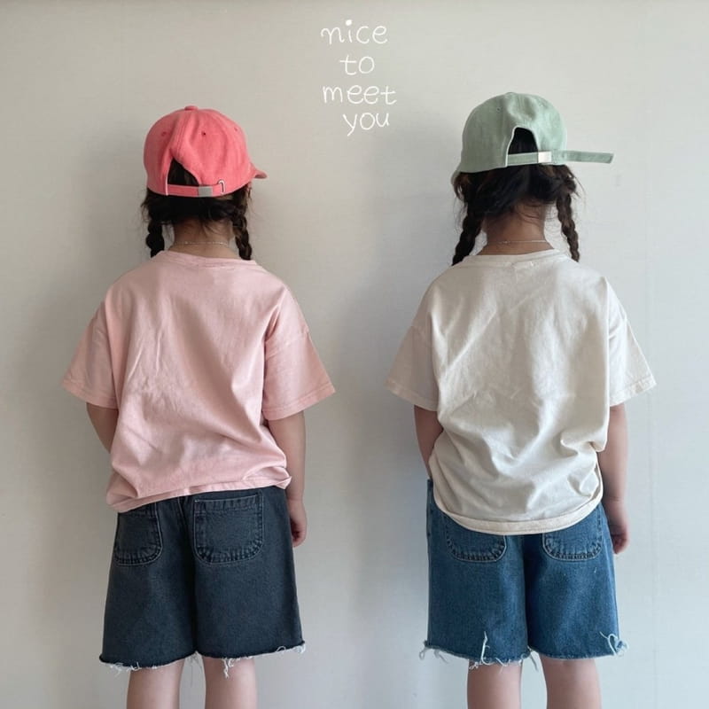 NICE TO MEET YOU - Korean Children Fashion - #Kfashion4kids - Lettering Tee - 9