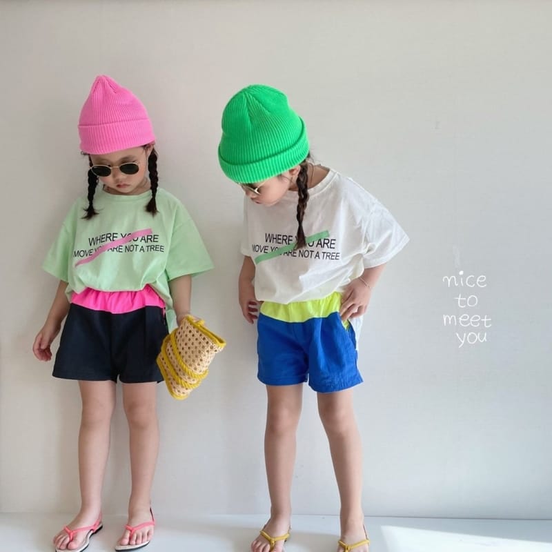 NICE TO MEET YOU - Korean Children Fashion - #Kfashion4kids - Cross Boxy Tee - 12