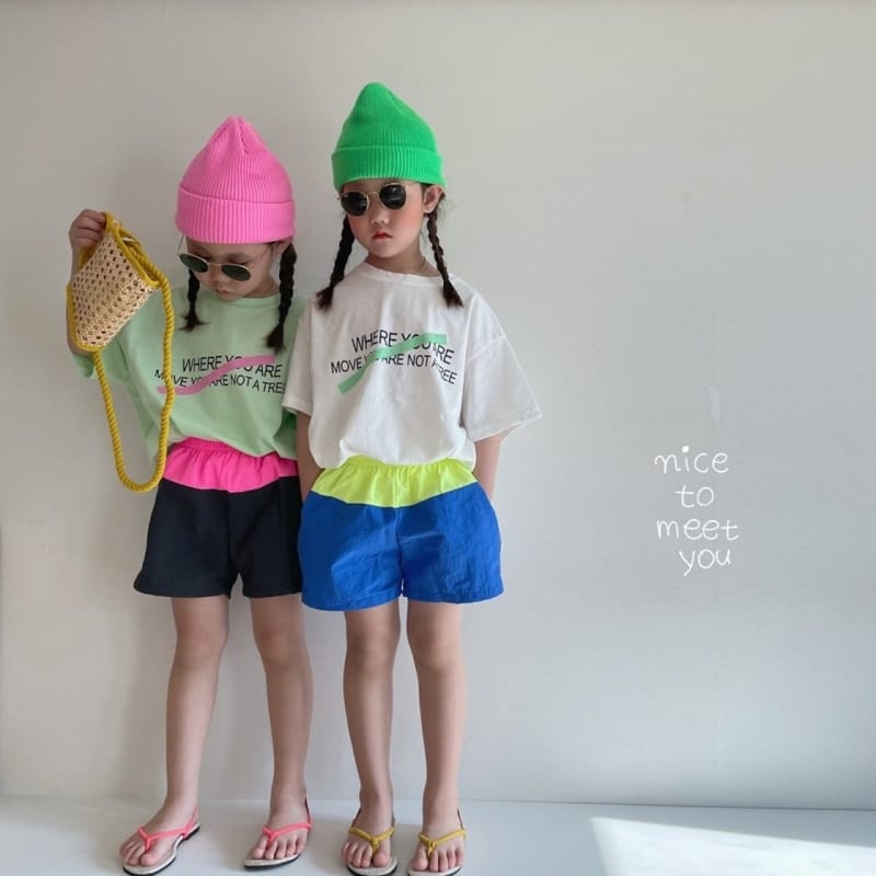 NICE TO MEET YOU - Korean Children Fashion - #Kfashion4kids - Cross Boxy Tee - 4