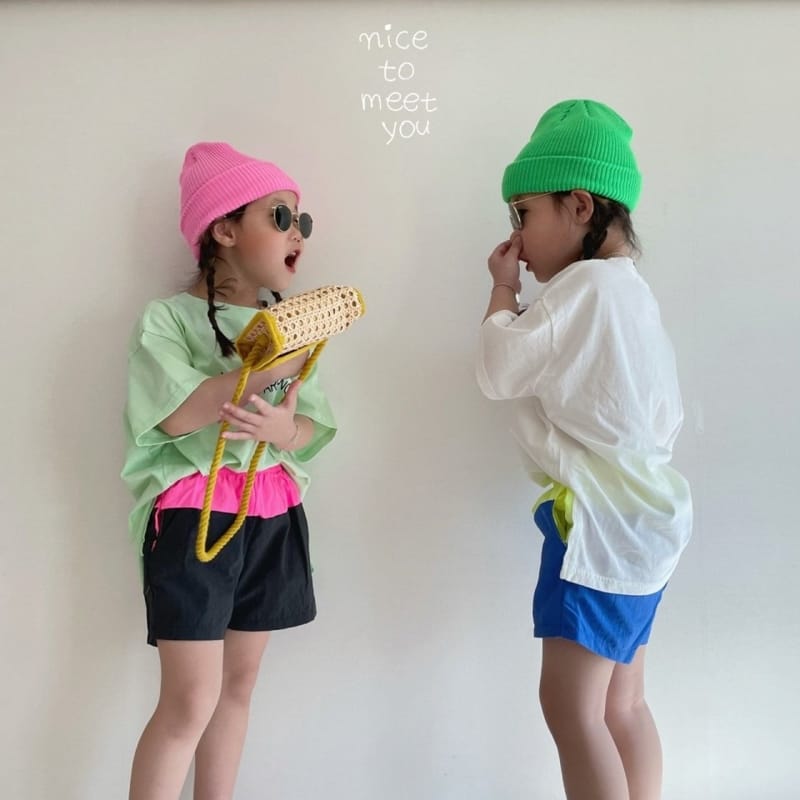 NICE TO MEET YOU - Korean Children Fashion - #Kfashion4kids - Cross Boxy Tee - 6