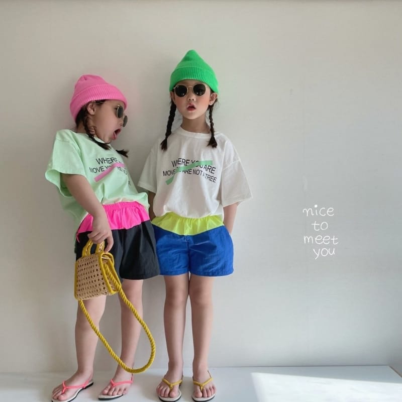 NICE TO MEET YOU - Korean Children Fashion - #Kfashion4kids - Cross Boxy Tee - 7