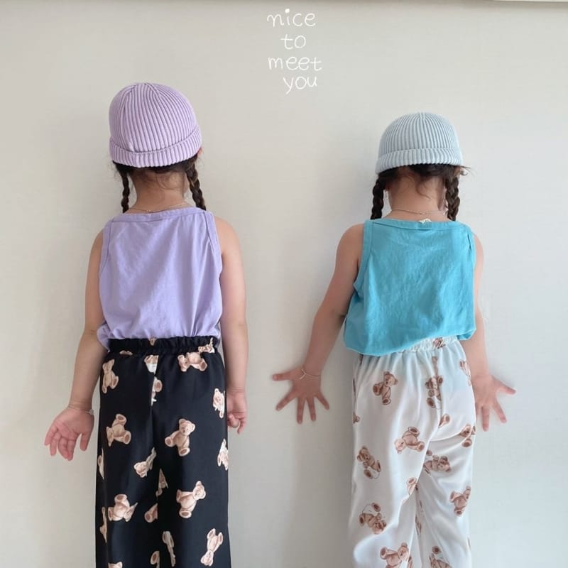 NICE TO MEET YOU - Korean Children Fashion - #Kfashion4kids - Cozy Sleeveless - 3