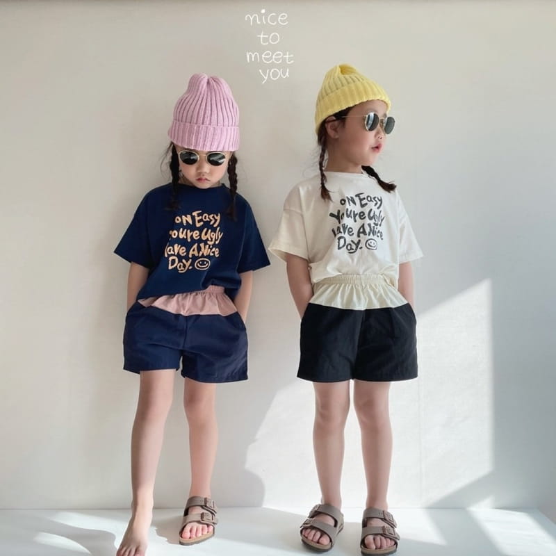 NICE TO MEET YOU - Korean Children Fashion - #Kfashion4kids - Daisy Smile Tee