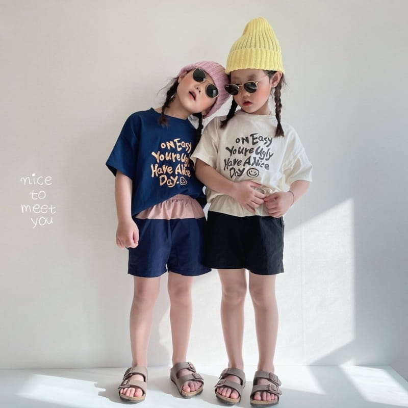NICE TO MEET YOU - Korean Children Fashion - #Kfashion4kids - Daisy Smile Tee - 10