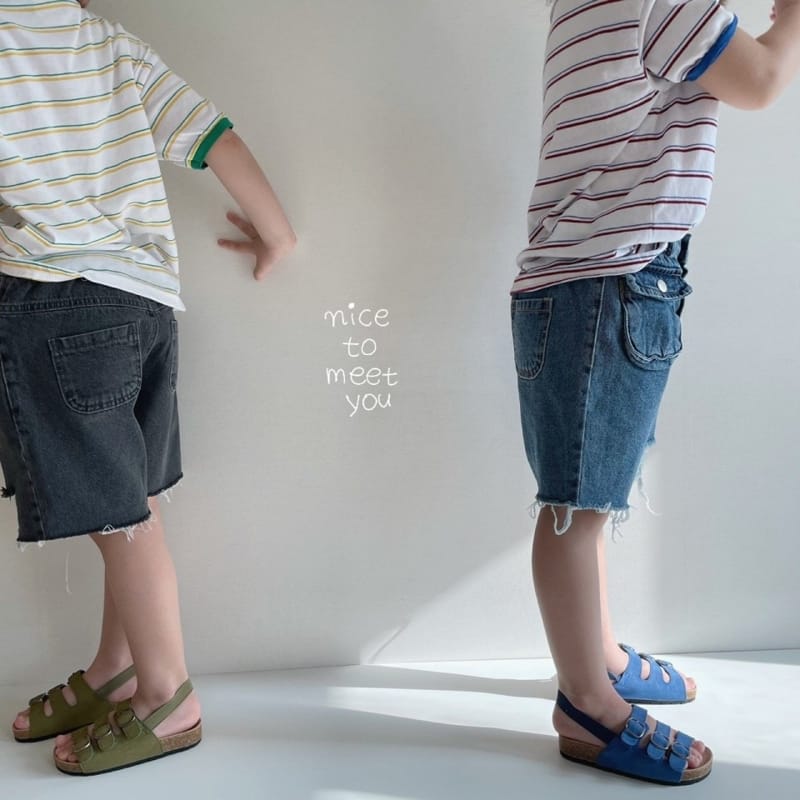 NICE TO MEET YOU - Korean Children Fashion - #Kfashion4kids - Herb Stripes Tee - 9