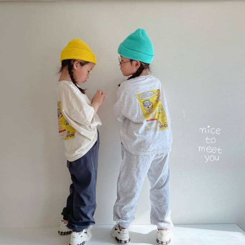 NICE TO MEET YOU - Korean Children Fashion - #Kfashion4kids - Milk Bear Tee - 4