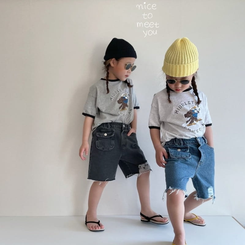 NICE TO MEET YOU - Korean Children Fashion - #Kfashion4kids - Eagle Tee - 6