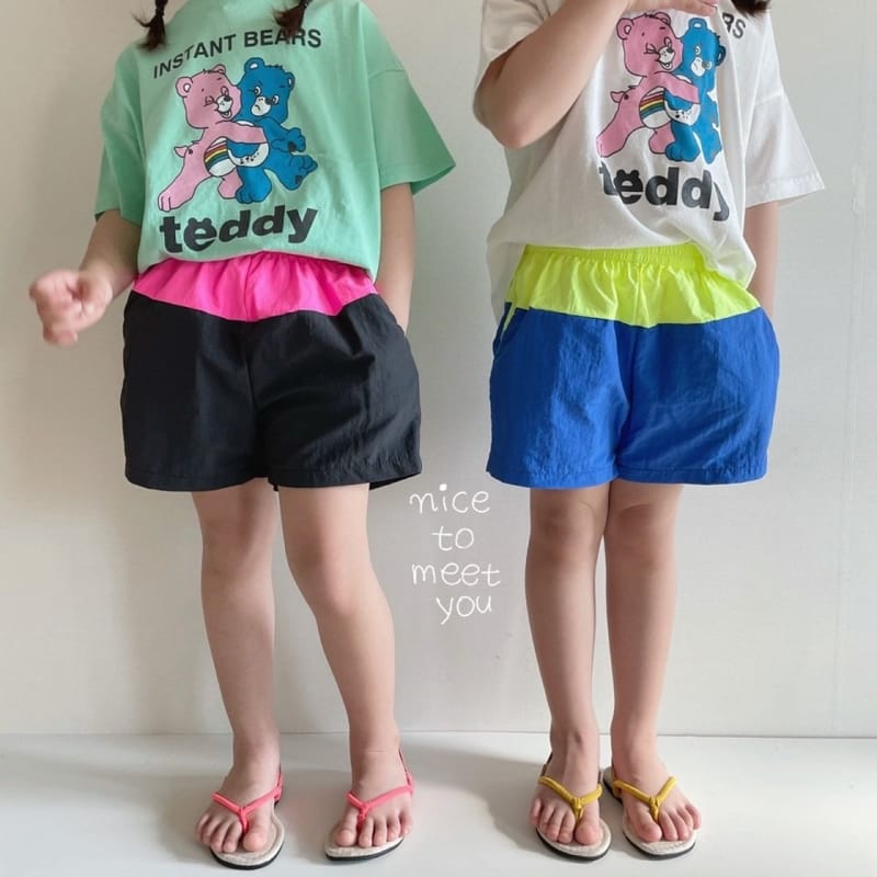 NICE TO MEET YOU - Korean Children Fashion - #Kfashion4kids - Teddy Bear Tee - 5