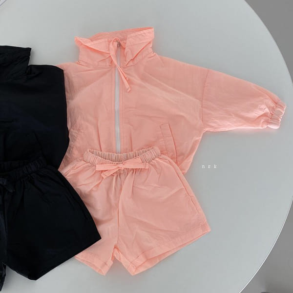 NRK - Korean Children Fashion - #Kfashion4kids - Crunch Zip-up Top Bottom Set - 10