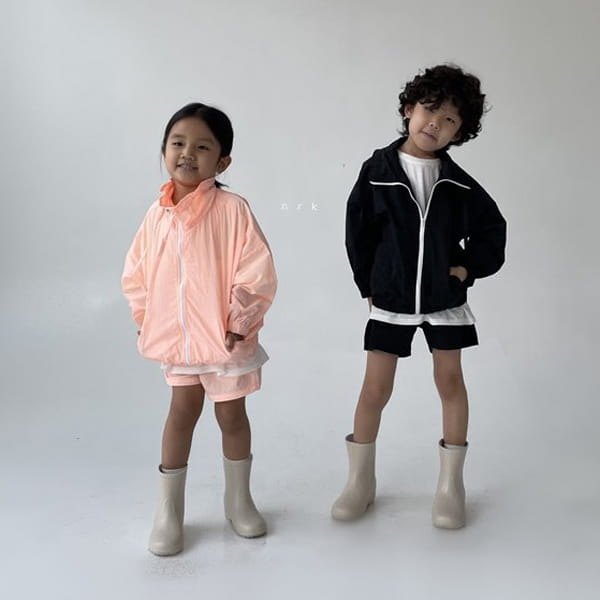 NRK - Korean Children Fashion - #Kfashion4kids - Crunch Zip-up Top Bottom Set - 4