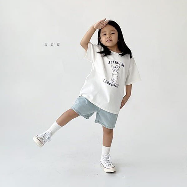 NRK - Korean Children Fashion - #Kfashion4kids - Wide Wrinkle Denim Shorts - 2