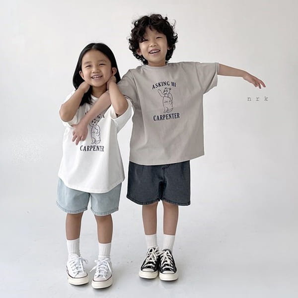 NRK - Korean Children Fashion - #Kfashion4kids - Wide Wrinkle Denim Shorts - 6