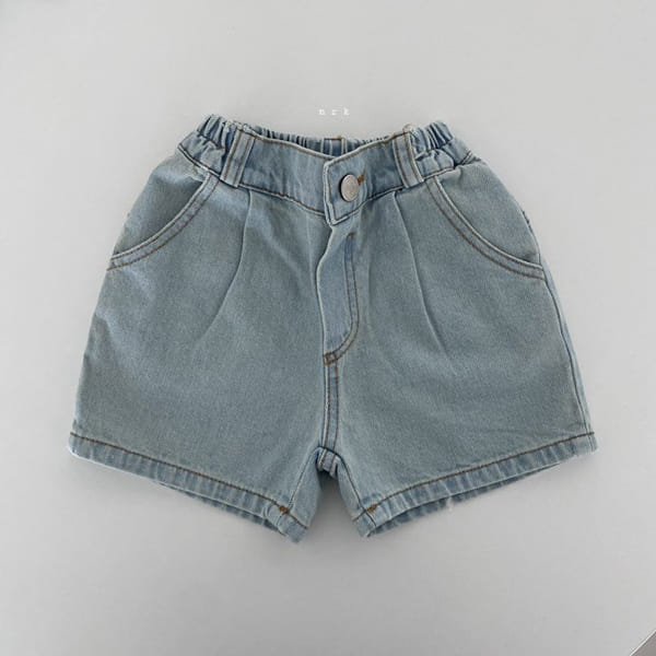 NRK - Korean Children Fashion - #Kfashion4kids - Wide Wrinkle Denim Shorts - 7