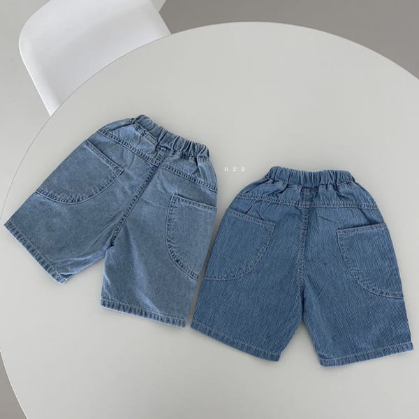 NRK - Korean Children Fashion - #Kfashion4kids - Half Moon Pocket Denim Shorts - 11