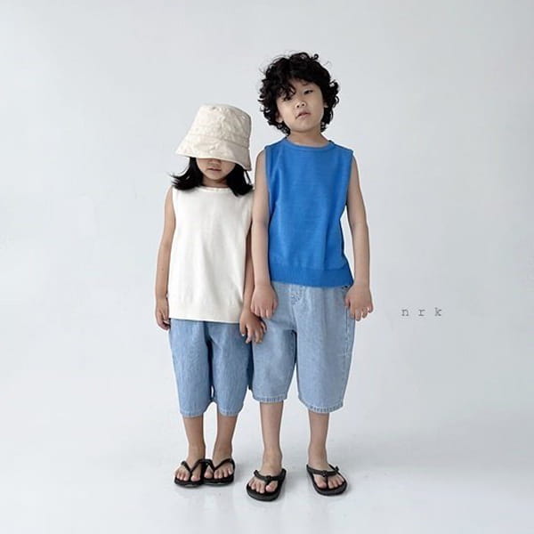 NRK - Korean Children Fashion - #Kfashion4kids - Half Moon Pocket Denim Shorts - 7