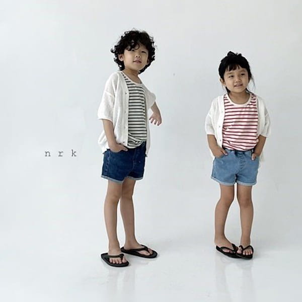 NRK - Korean Children Fashion - #Kfashion4kids - Lego Span Denim Shorts - 6