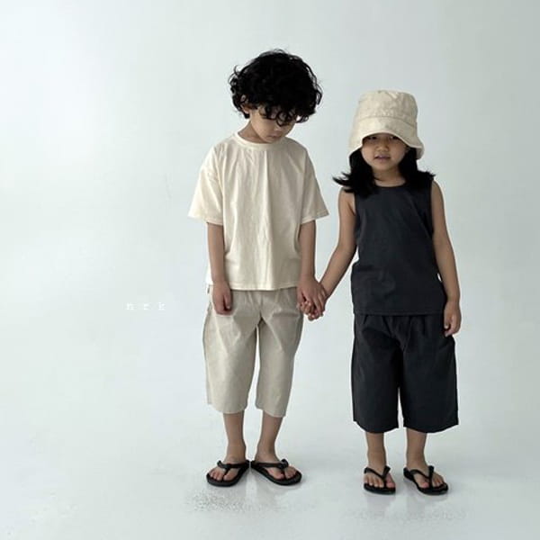 NRK - Korean Children Fashion - #Kfashion4kids - Linen Capri Pants