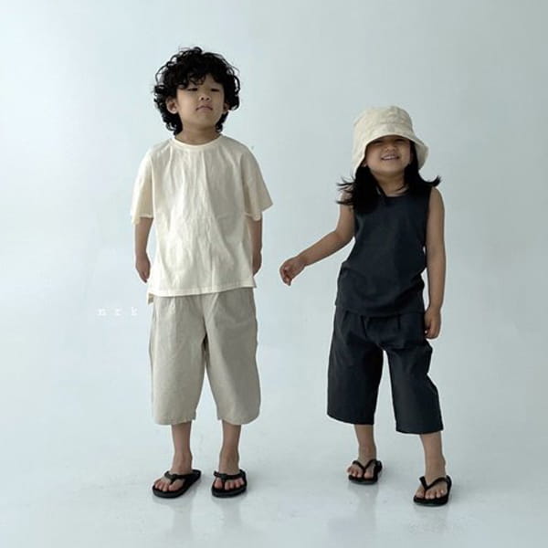NRK - Korean Children Fashion - #Kfashion4kids - Linen Capri Pants - 4