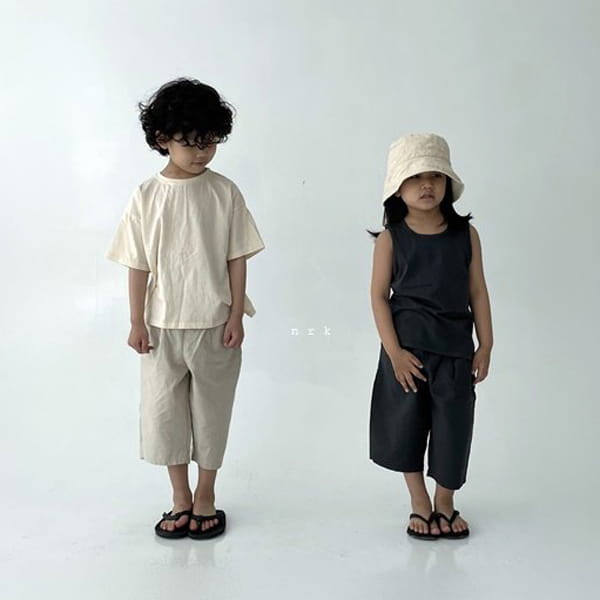 NRK - Korean Children Fashion - #Kfashion4kids - Linen Capri Pants - 6