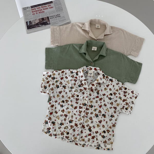 NRK - Korean Children Fashion - #Kfashion4kids - Linen Collar Shirts - 10