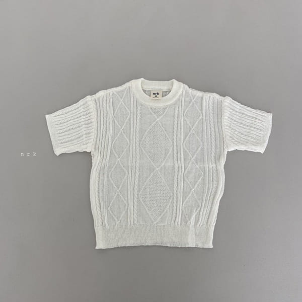 NRK - Korean Children Fashion - #Kfashion4kids - Cable Short Sleeves Knit - 7