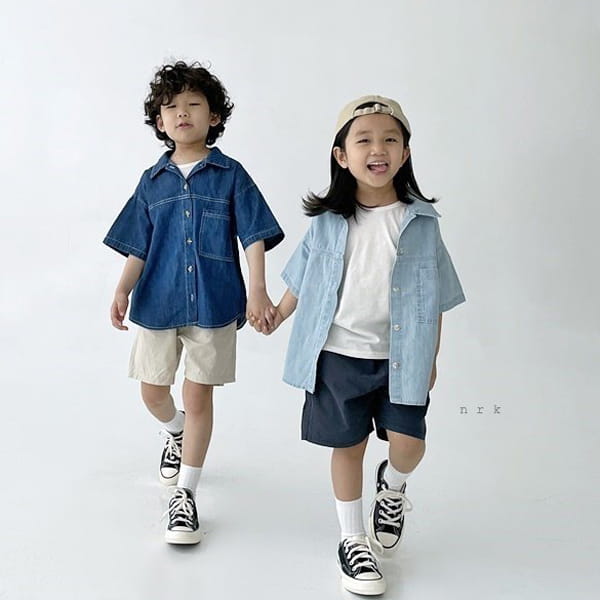 NRK - Korean Children Fashion - #Kfashion4kids - Cool Basic Slit Tee - 6